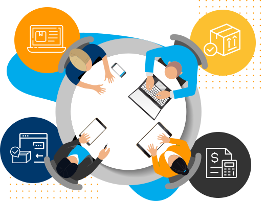 The four sequential stages of the procure-to-Pay (P2P) process